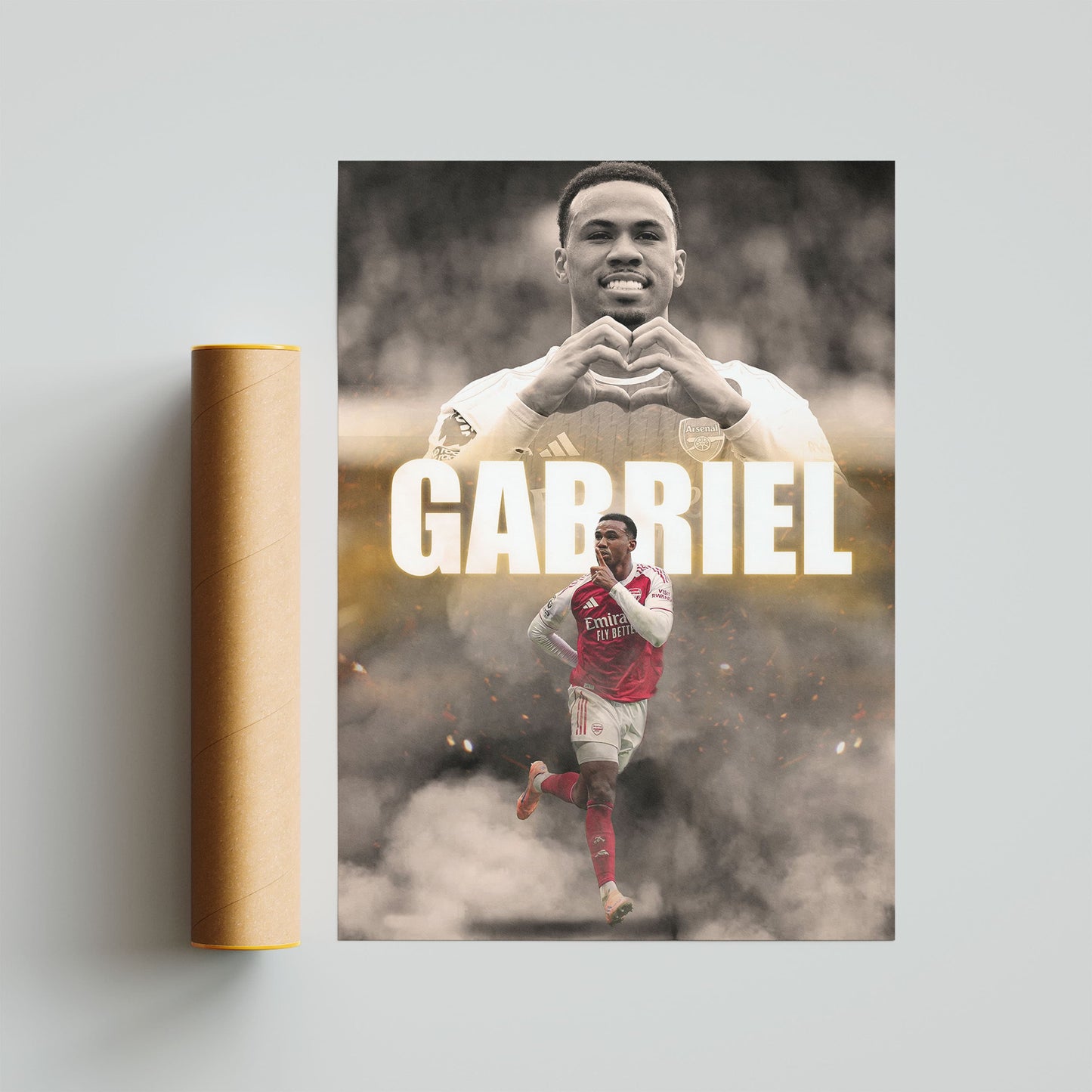 Gabriel Magalhaes Arsenal Football Poster