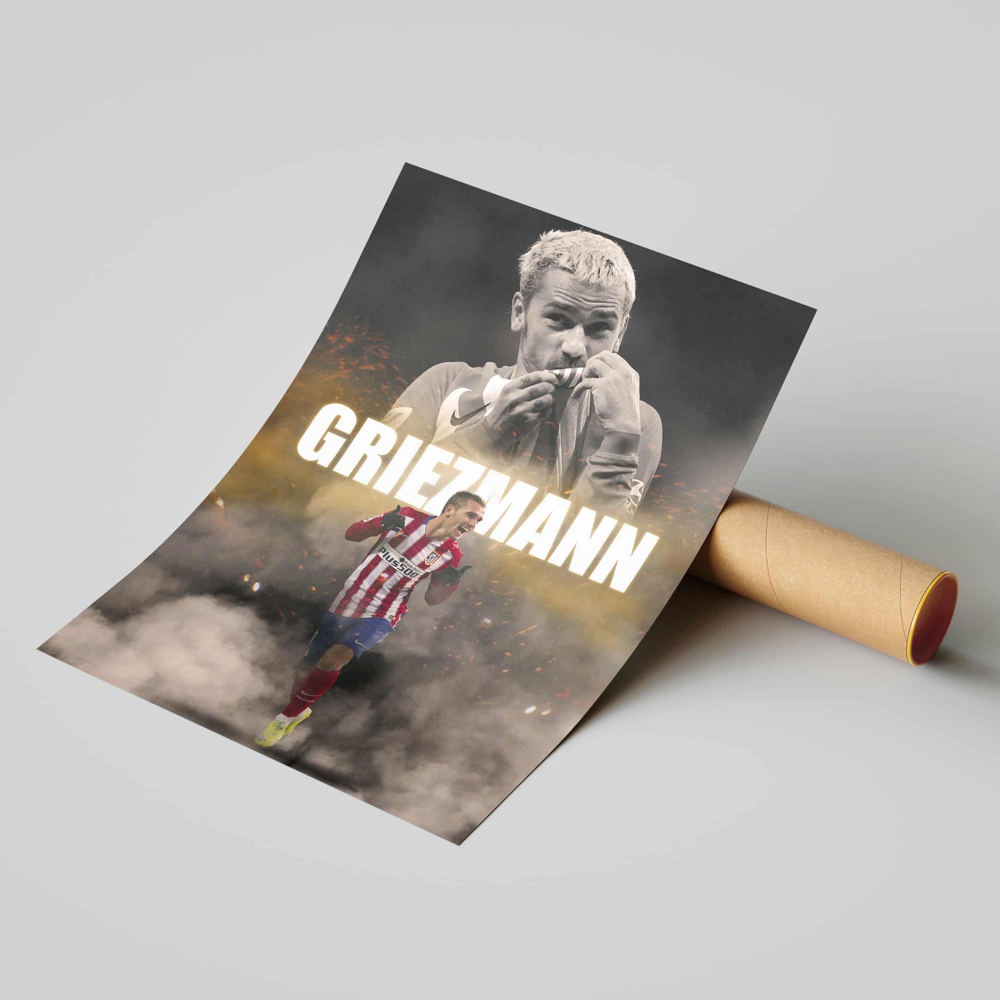 Antoine Griezmann Atletico Madrid Football Poster - FootballCorner