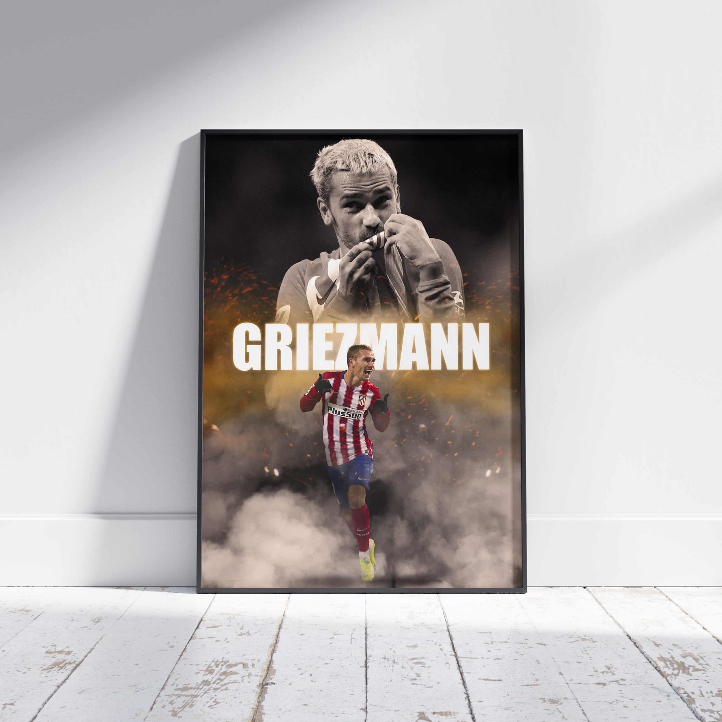 Antoine Griezmann Atletico Madrid Football Poster - FootballCorner