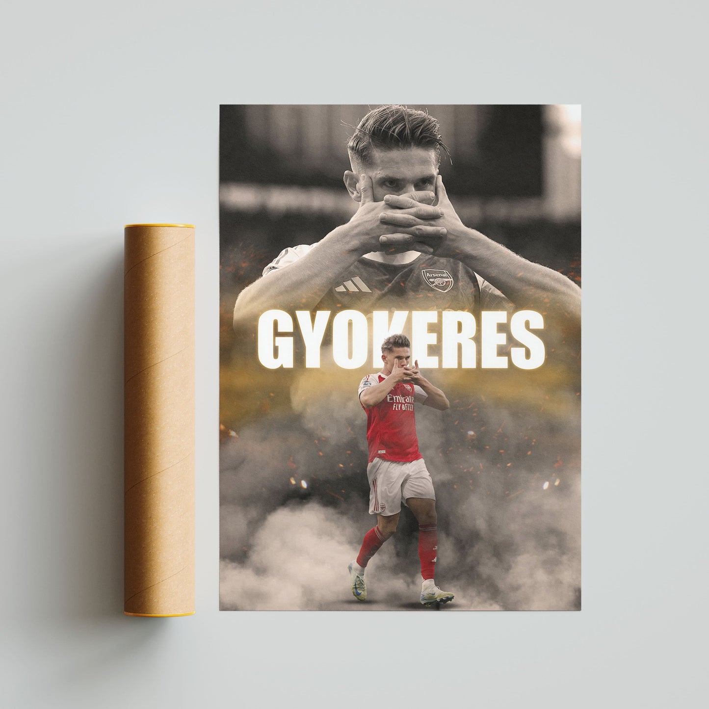 Viktor Gyokeres Arsenal Football Poster