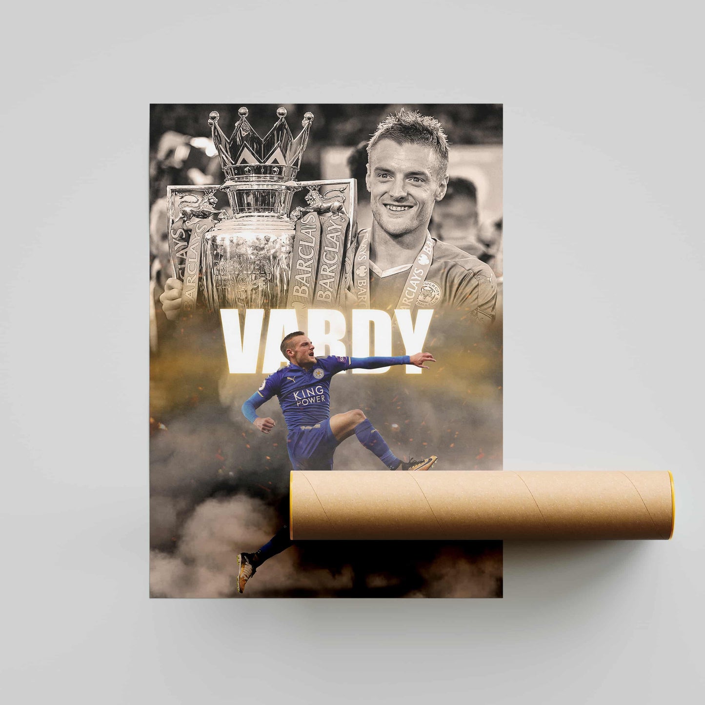 Jamie Vardy Leicester City Football Poster - FootballCorner