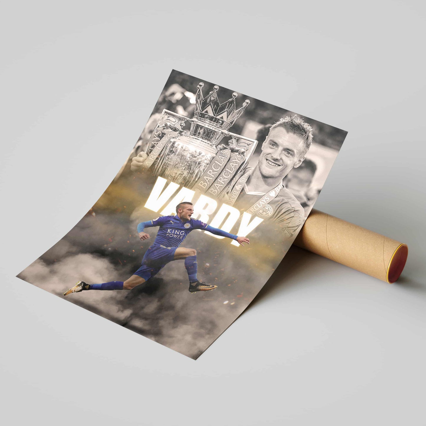 Jamie Vardy Leicester City Football Poster - FootballCorner