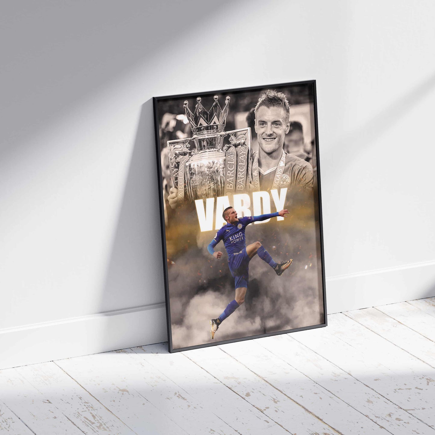 Jamie Vardy Leicester City Football Poster - FootballCorner