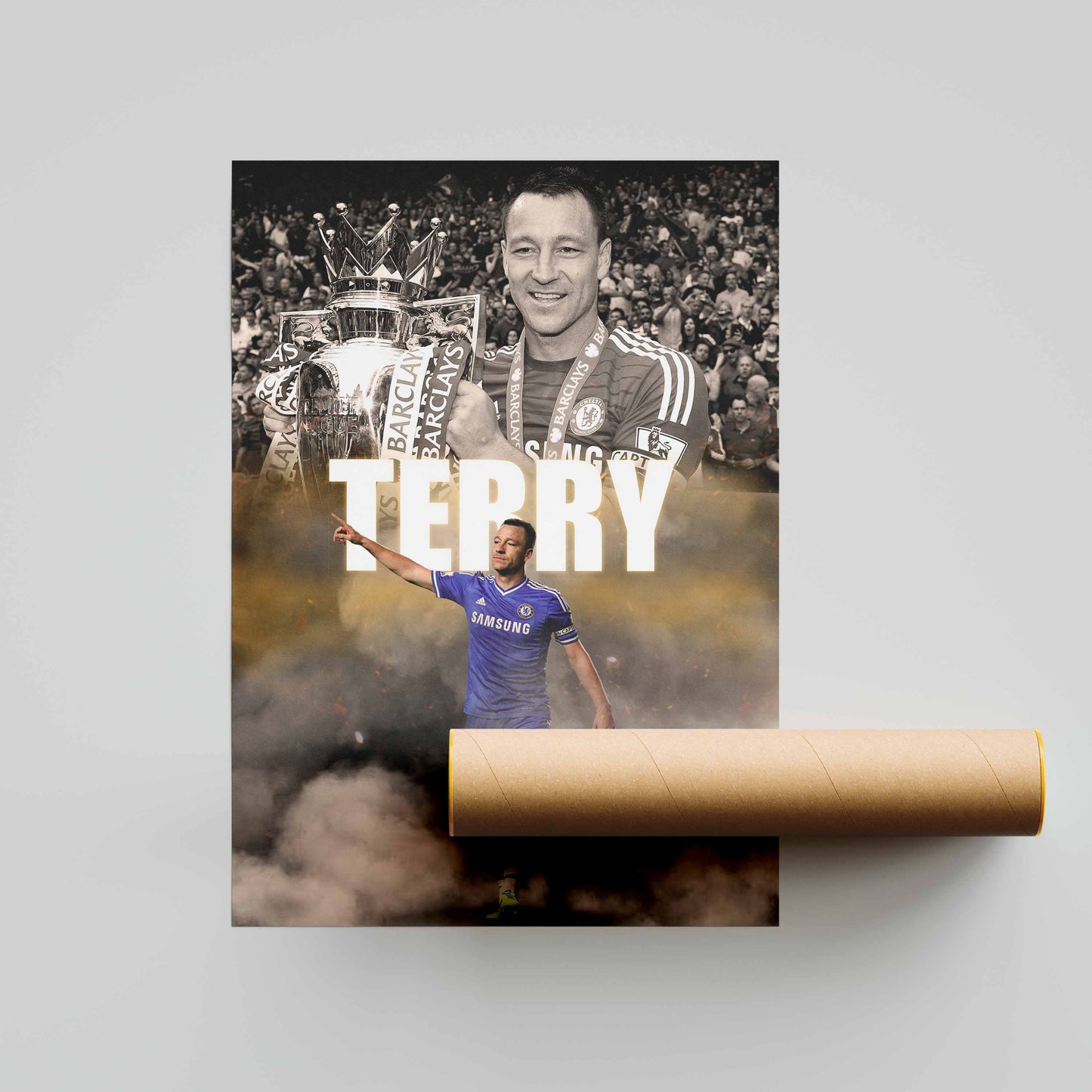 John Terry Chelsea Football Poster - FootballCorner