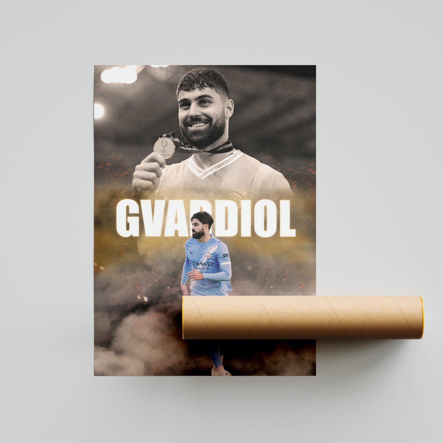 Josko Gvardiol Man City Football Poster