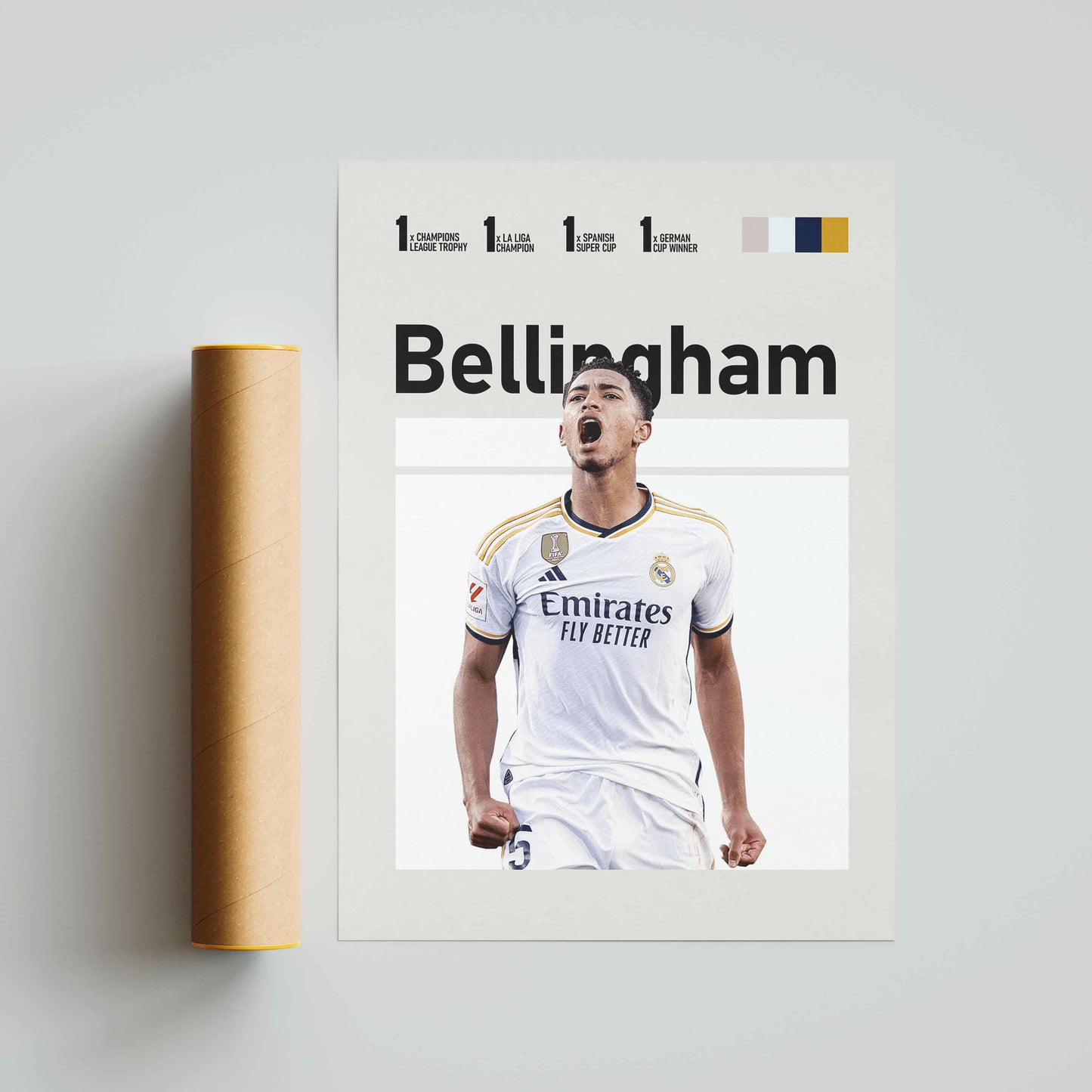 Jude Bellingham Real Madrid Football Poster - FootballCorner