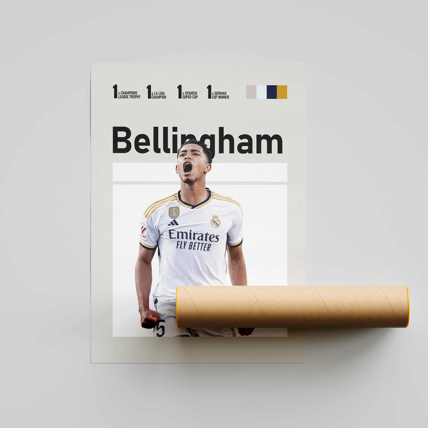 Jude Bellingham Real Madrid Football Poster - FootballCorner