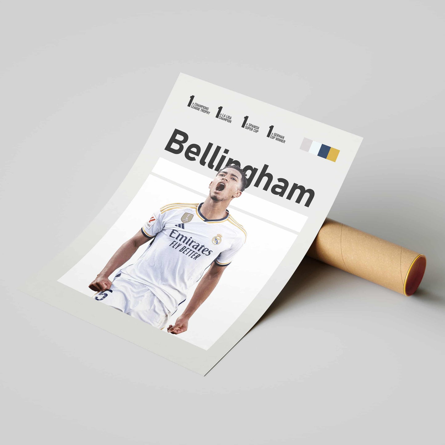 Jude Bellingham Real Madrid Football Poster - FootballCorner