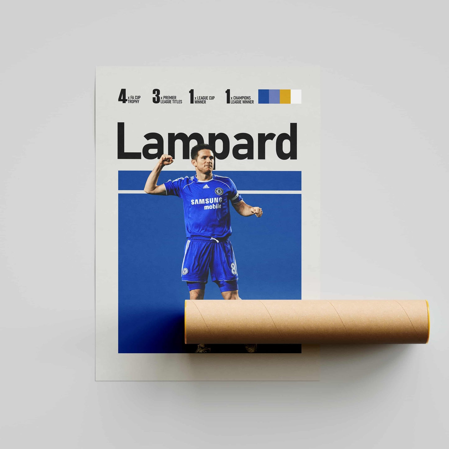 Frank Lampard Chelsea Football Poster - FootballCorner