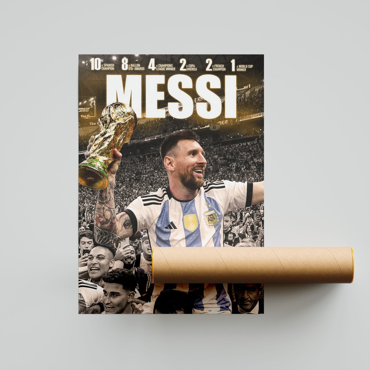 Lionel Messi Football Poster