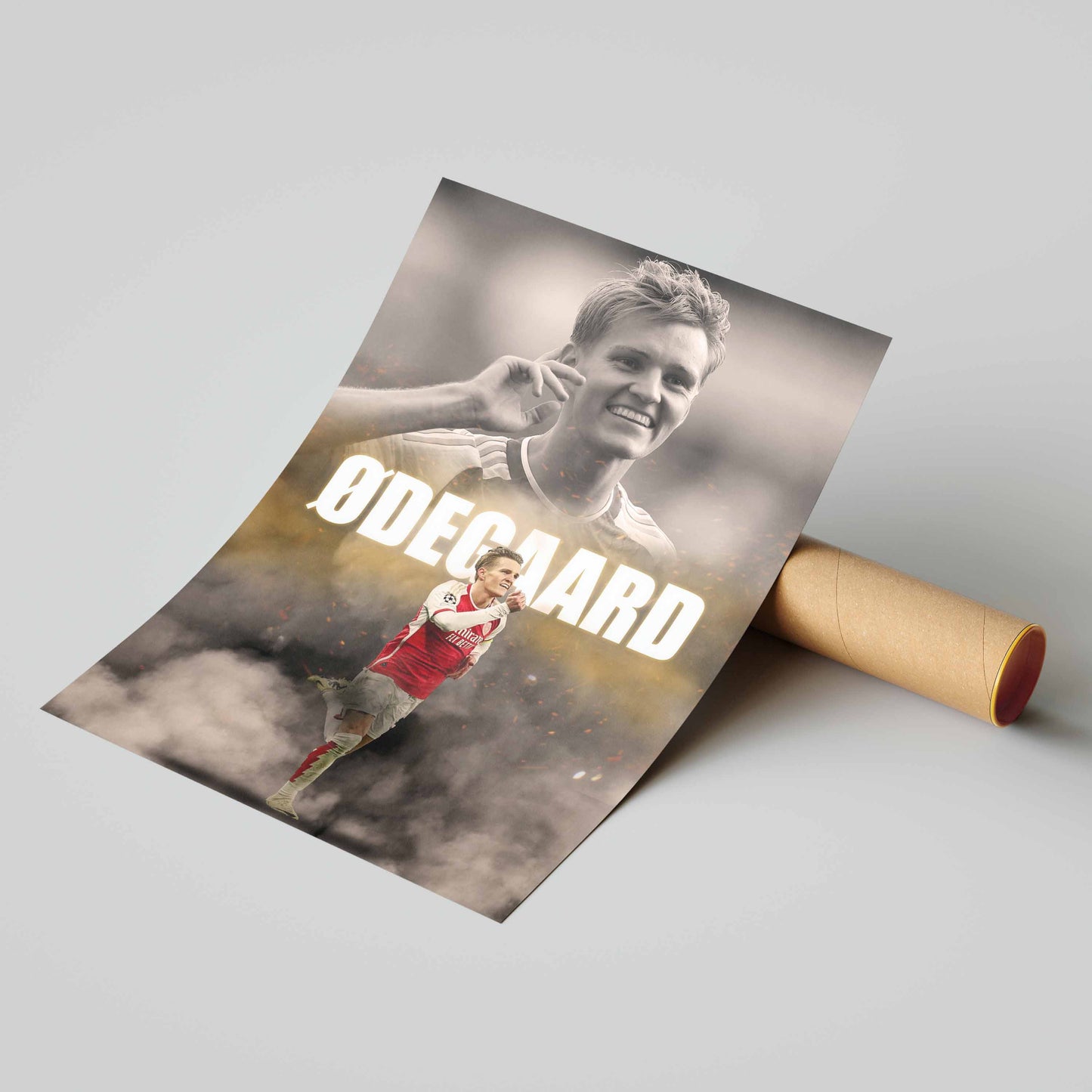 Martin Odegaard Arsenal Football Poster - FootballCorner