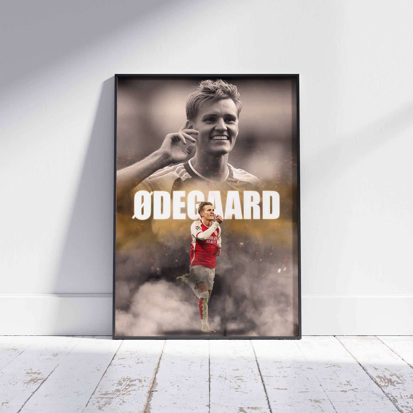 Martin Odegaard Arsenal Football Poster - FootballCorner
