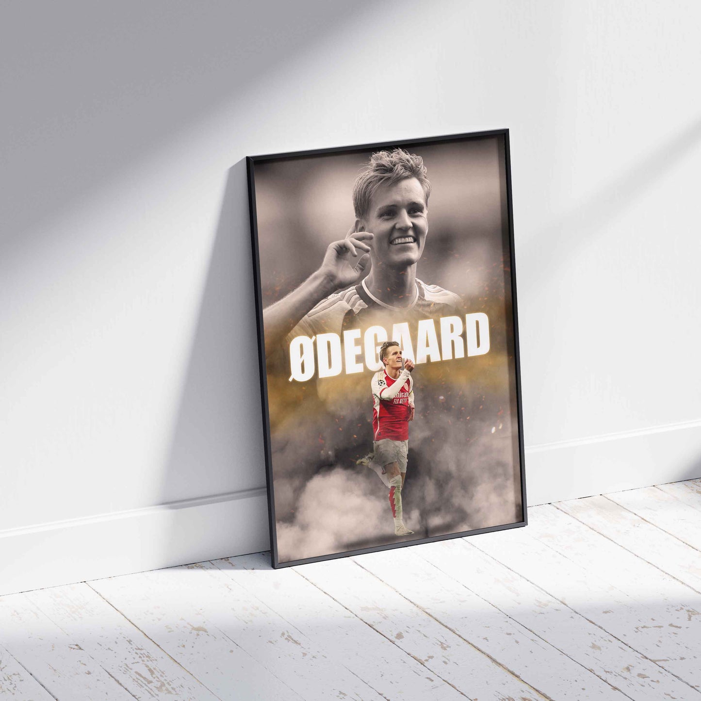 Martin Odegaard Arsenal Football Poster - FootballCorner