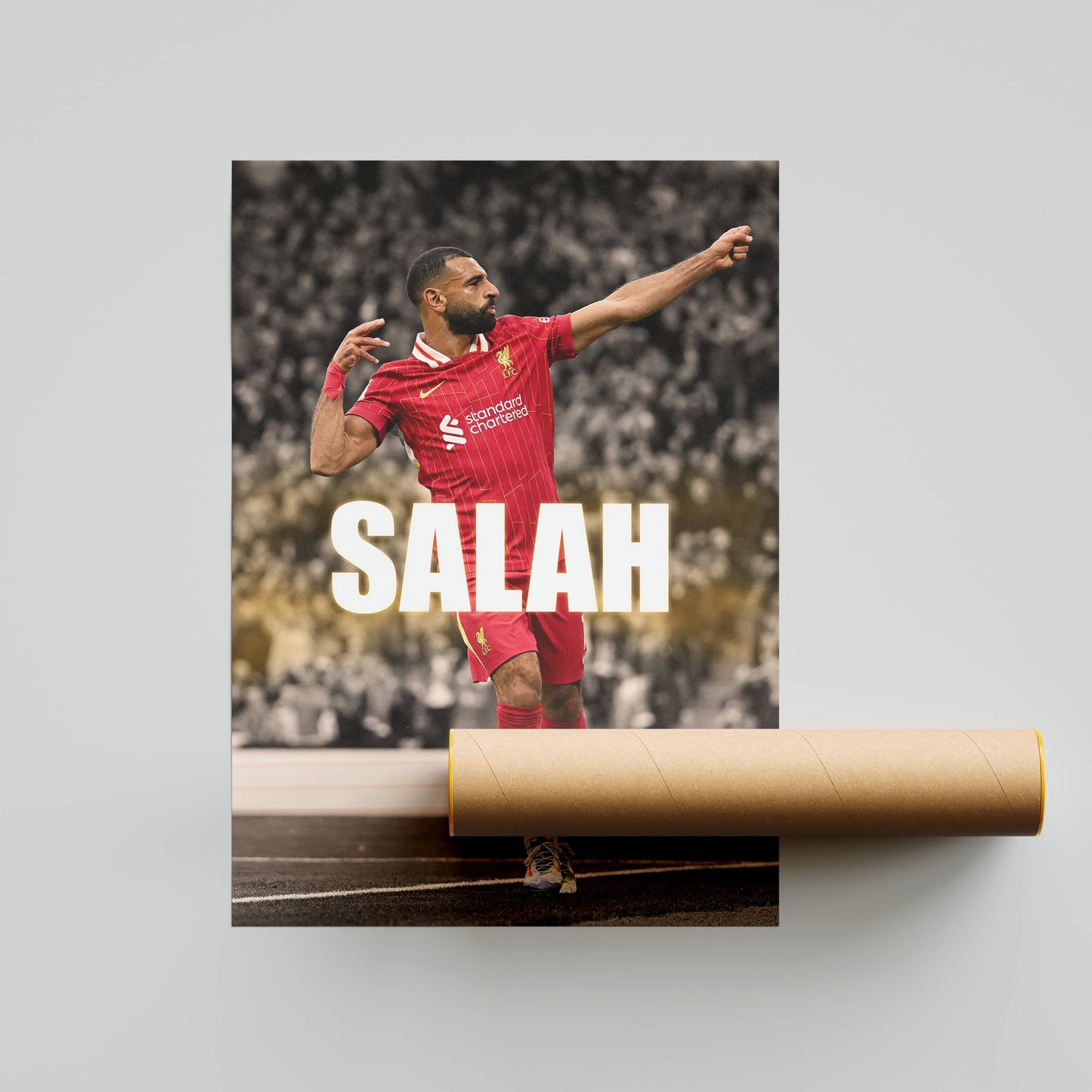 Mo Salah Liverpool Football Poster - FootballCorner