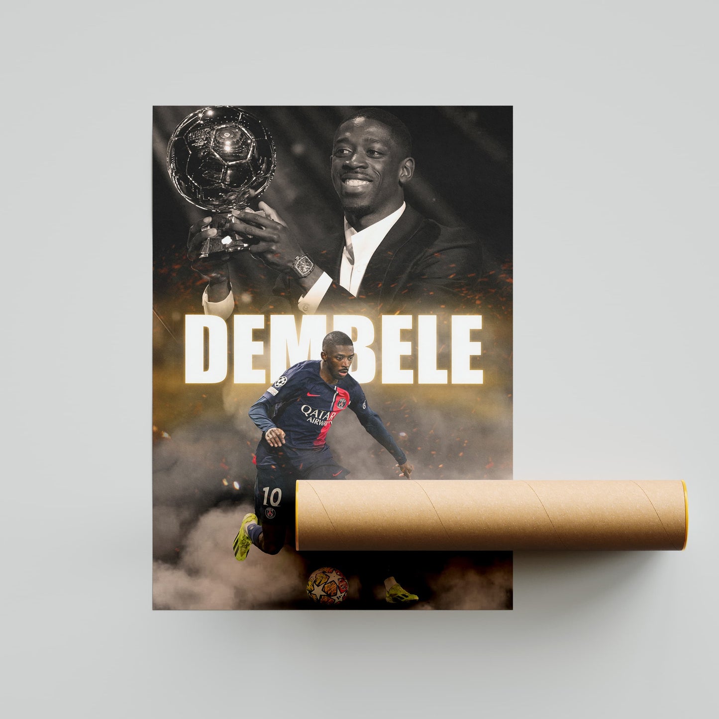 Ousmane Dembele Football Poster