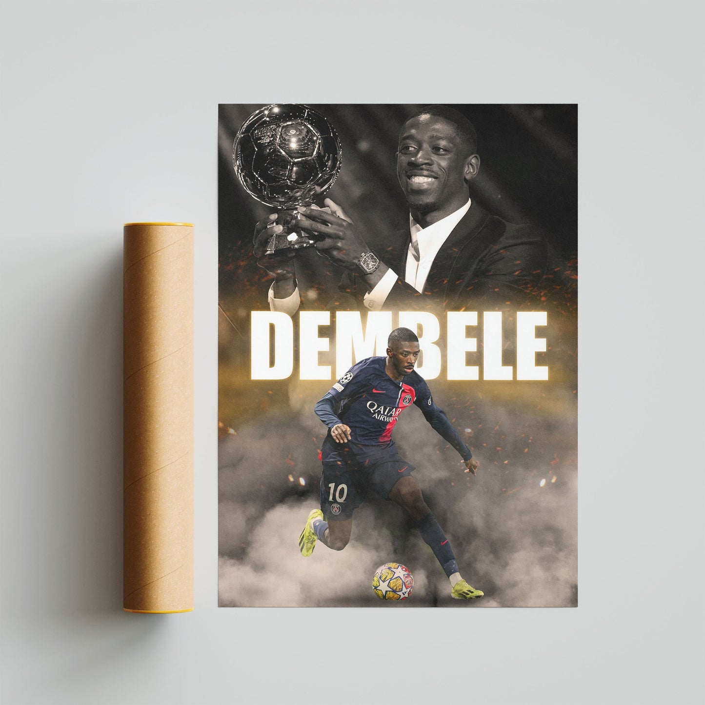 Ousmane Dembele Football Poster