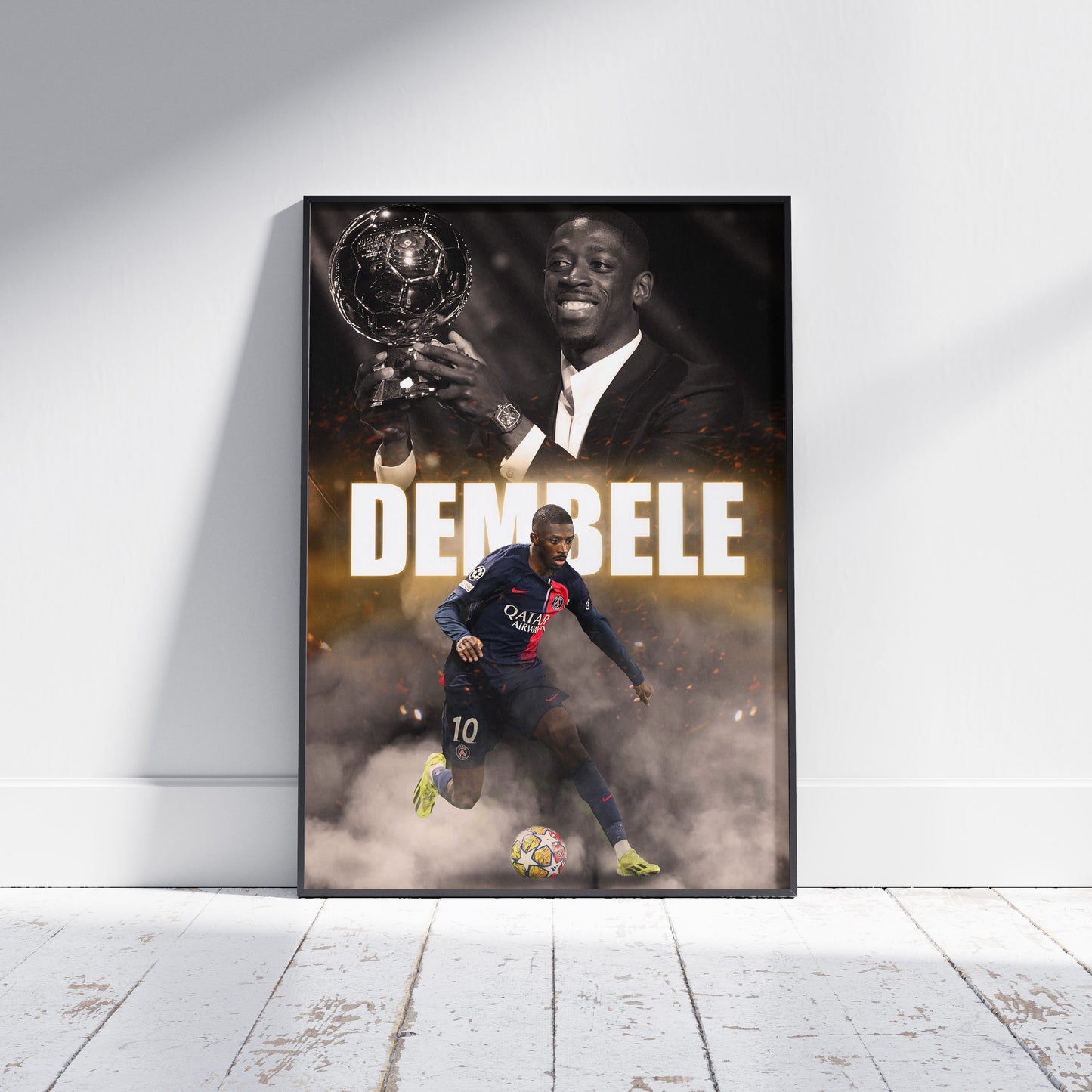 Ousmane Dembele Football Poster