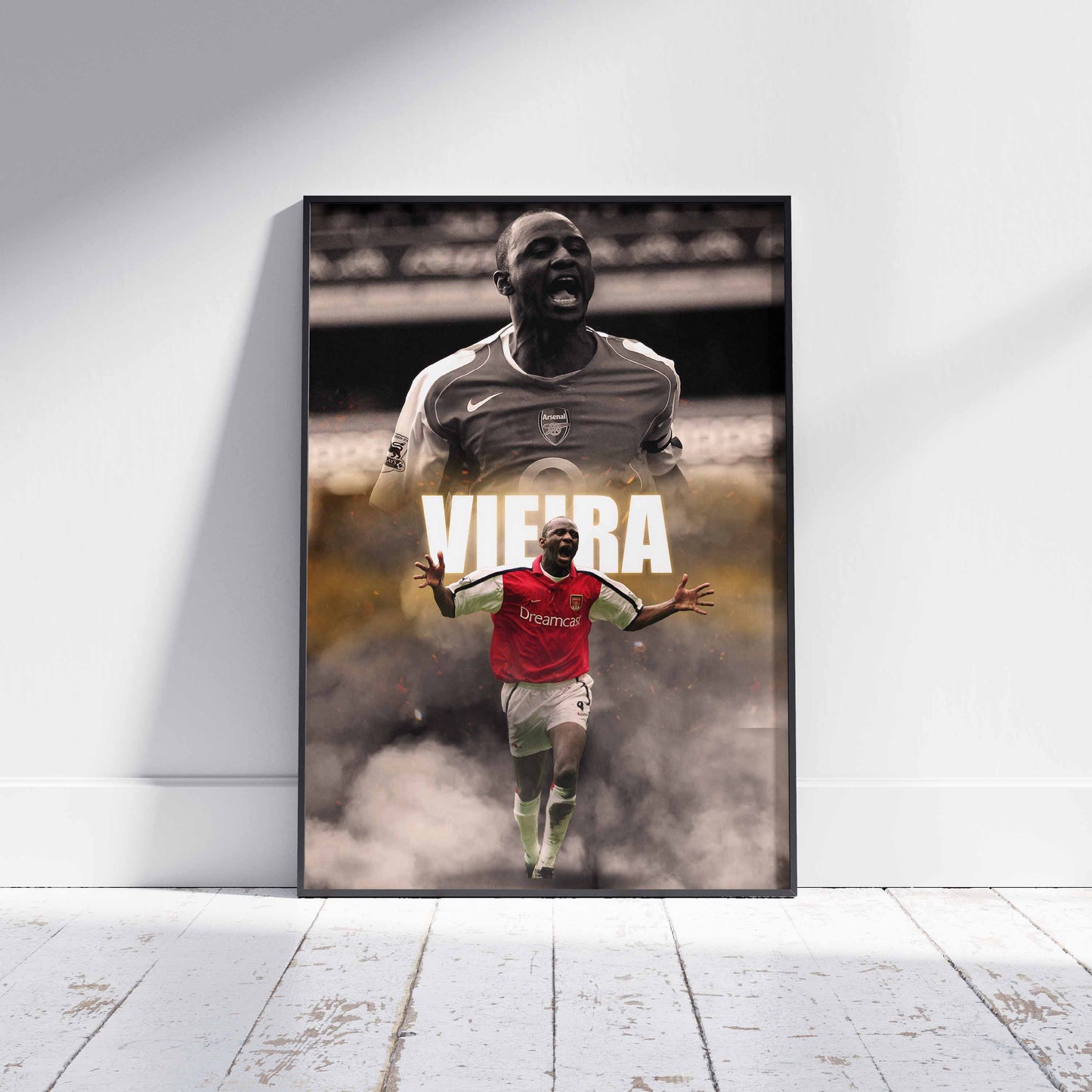 Patrick Vieira Arsenal Football Poster - FootballCorner
