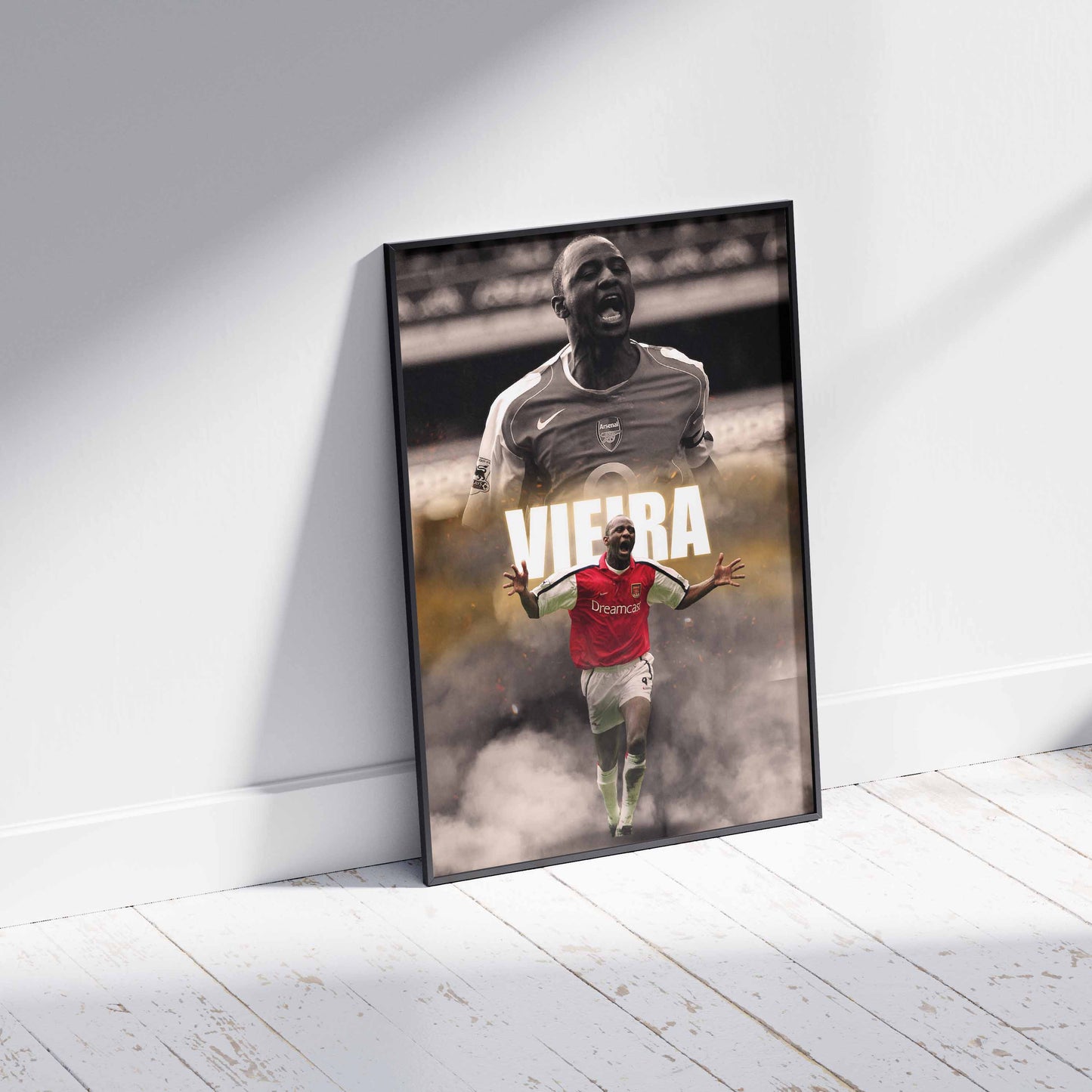 Patrick Vieira Arsenal Football Poster - FootballCorner