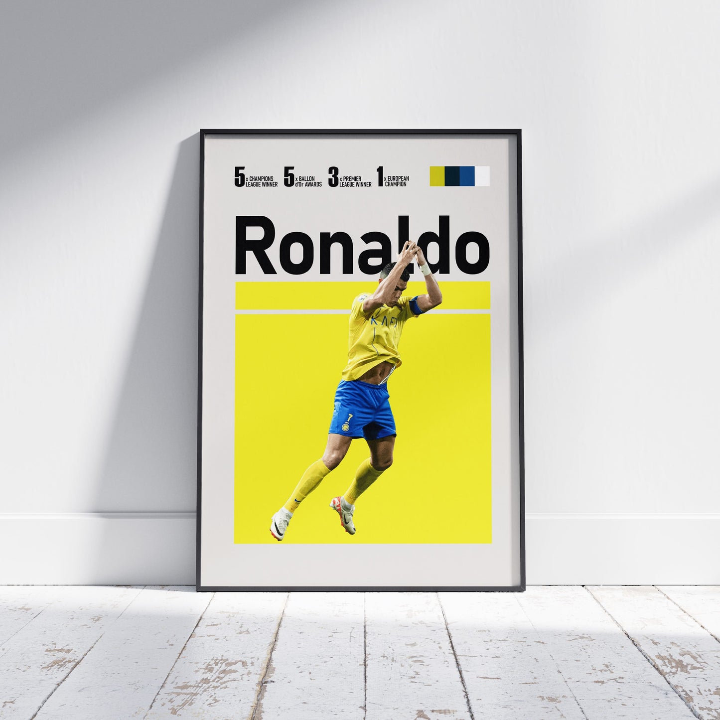 Cristiano Ronaldo Al-Nassr Football Poster - FootballCorner