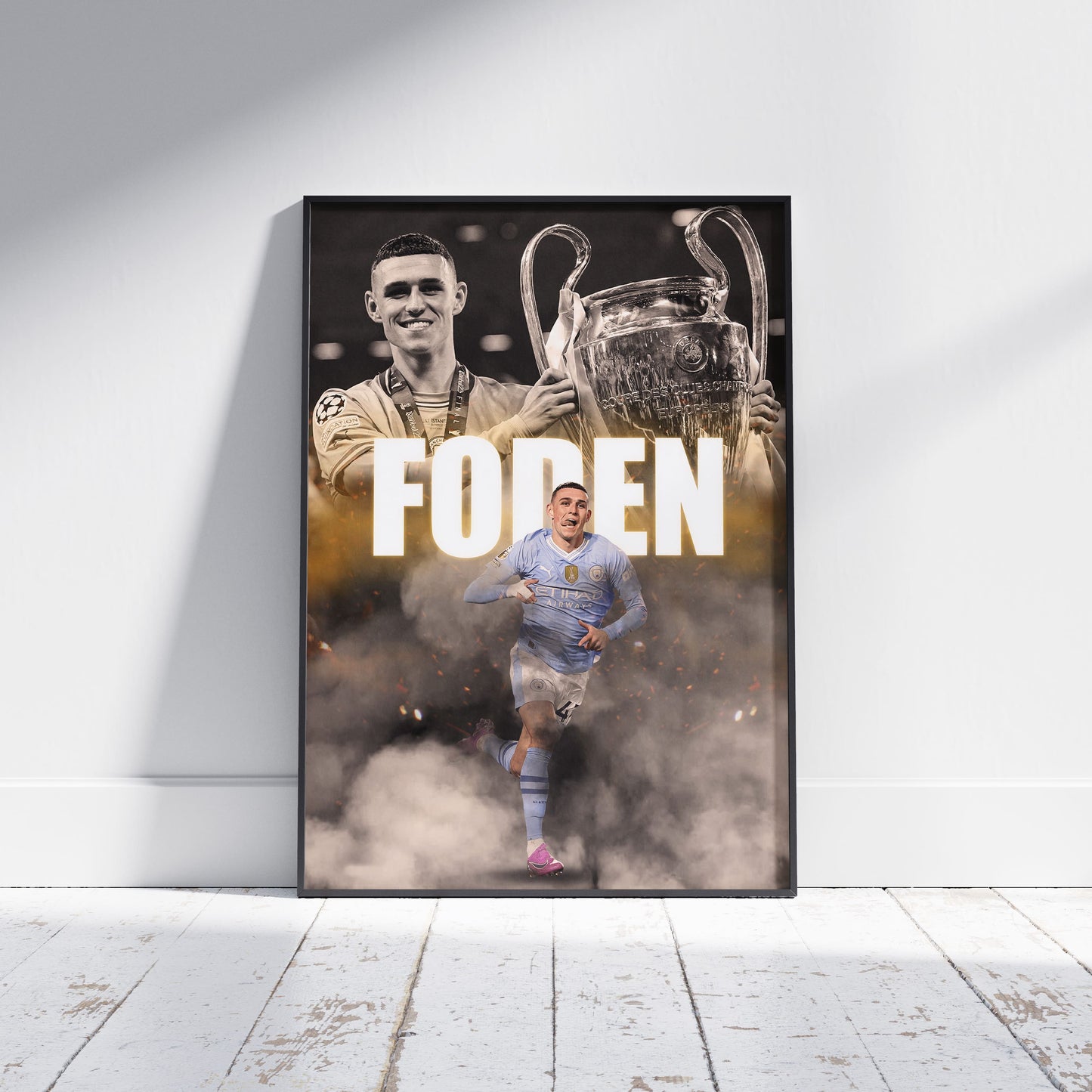 Phil Foden Football Poster - FootballCorner