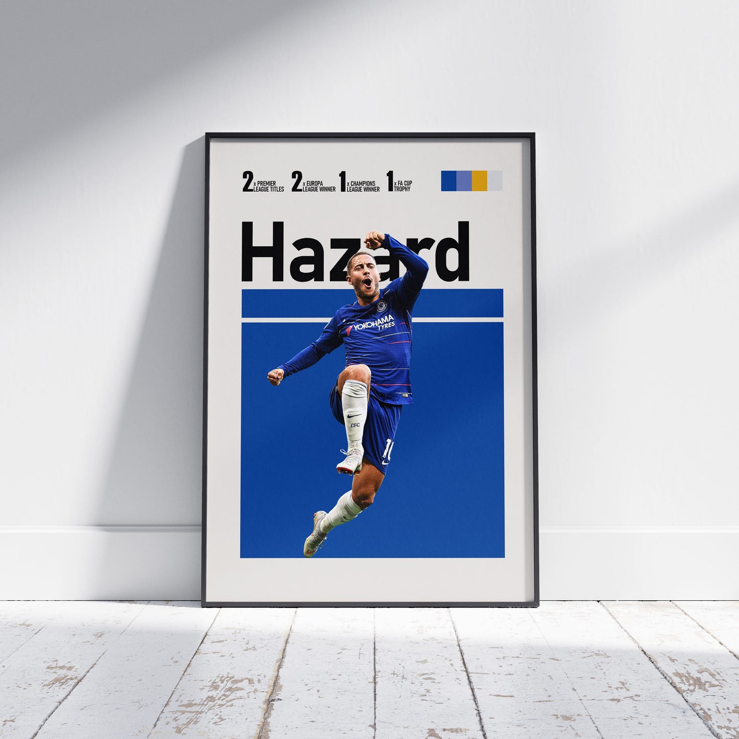 Eden Hazard Chelsea FC Football Poster - FootballCorner