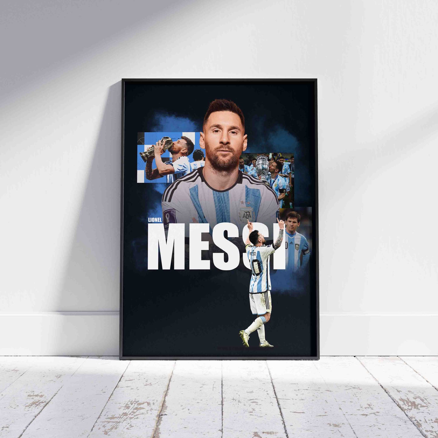Lionel Messi Argentina Football Poster - FootballCorner