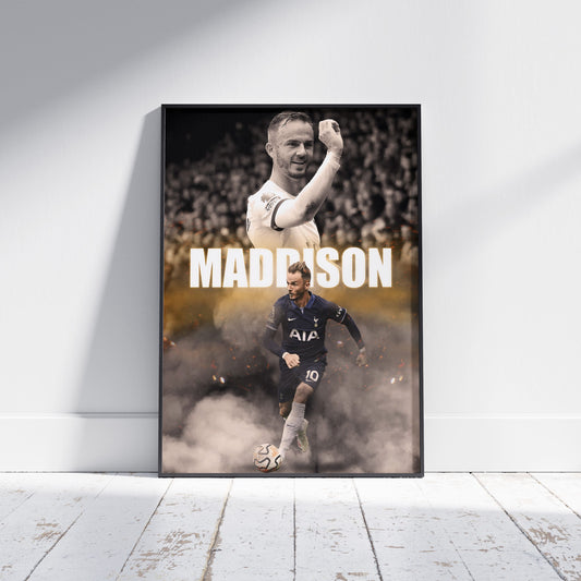 James Maddison Tottenham Hotspur Football Poster - FootballCorner