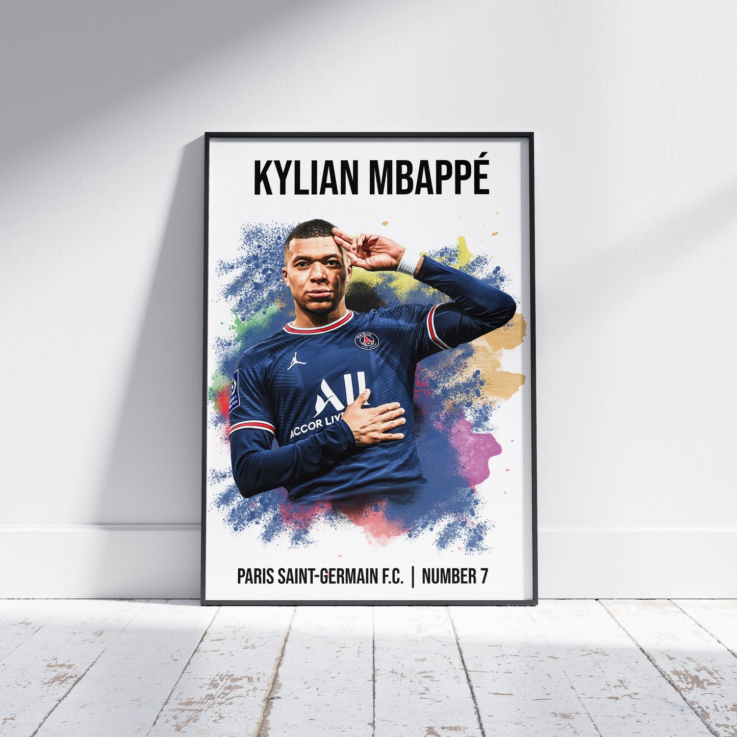 Mbappe PSG Football Poster - FootballCorner