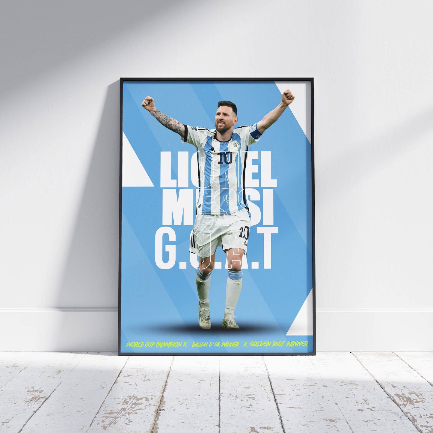 Lionel Messi World Cup Football Poster - FootballCorner