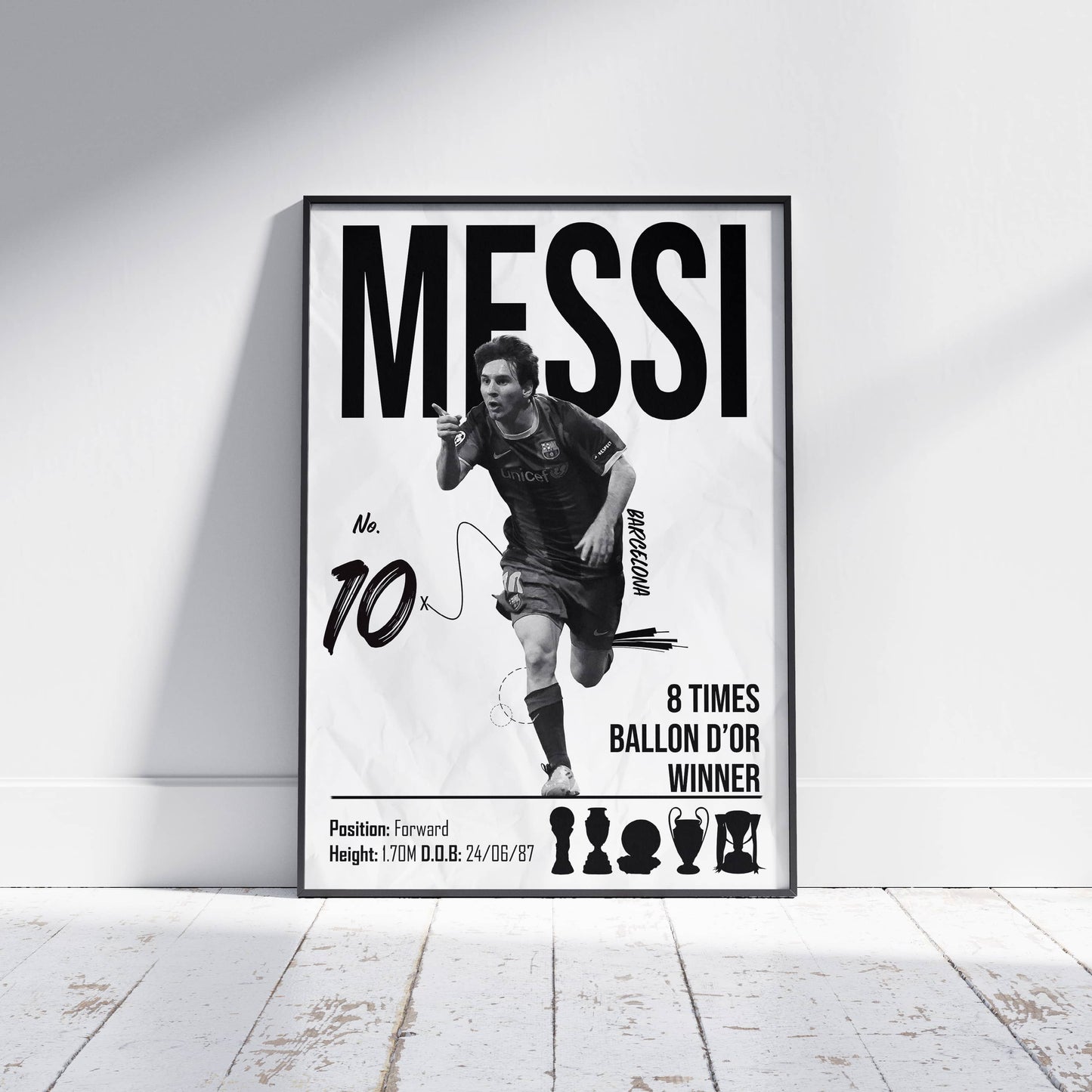 Lionel Messi Barcelona Legend Football Poster - FootballCorner