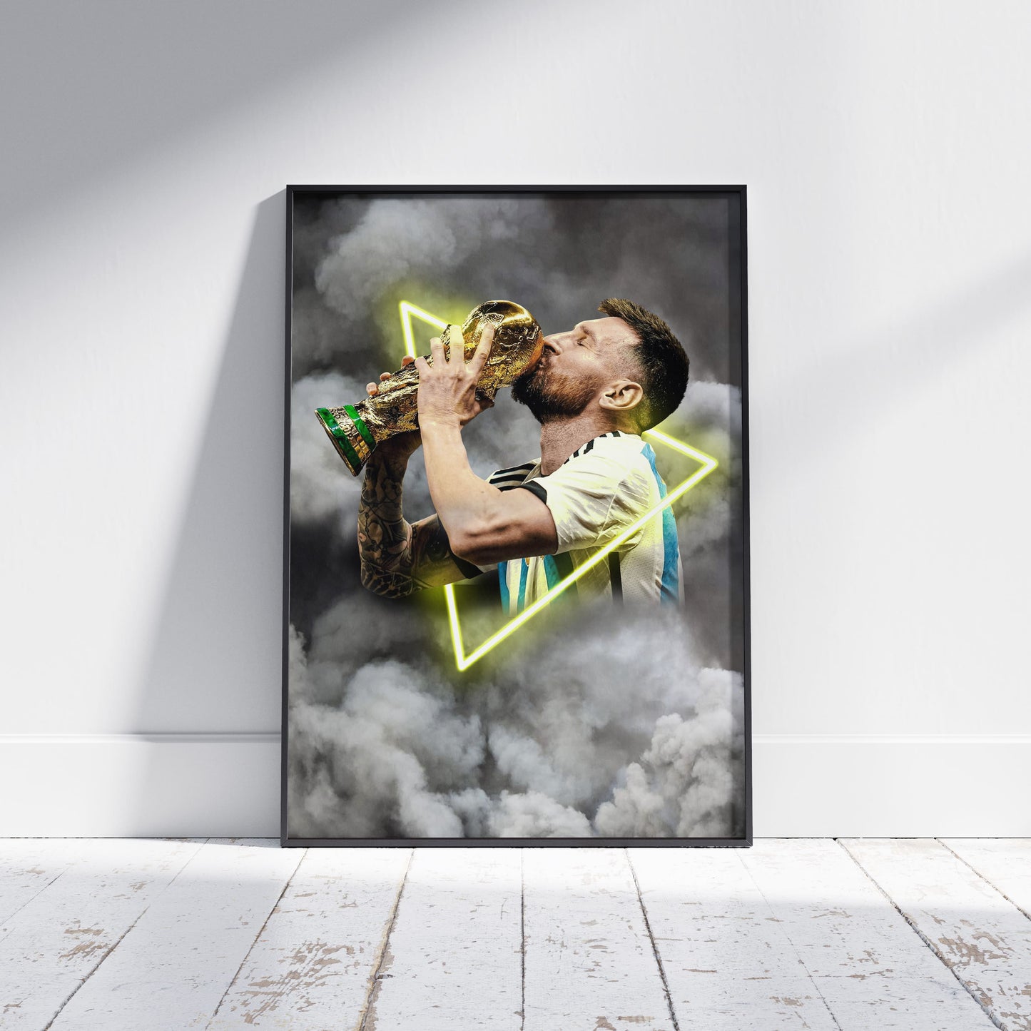 Lionel Messi World Cup Football Poster - FootballCorner