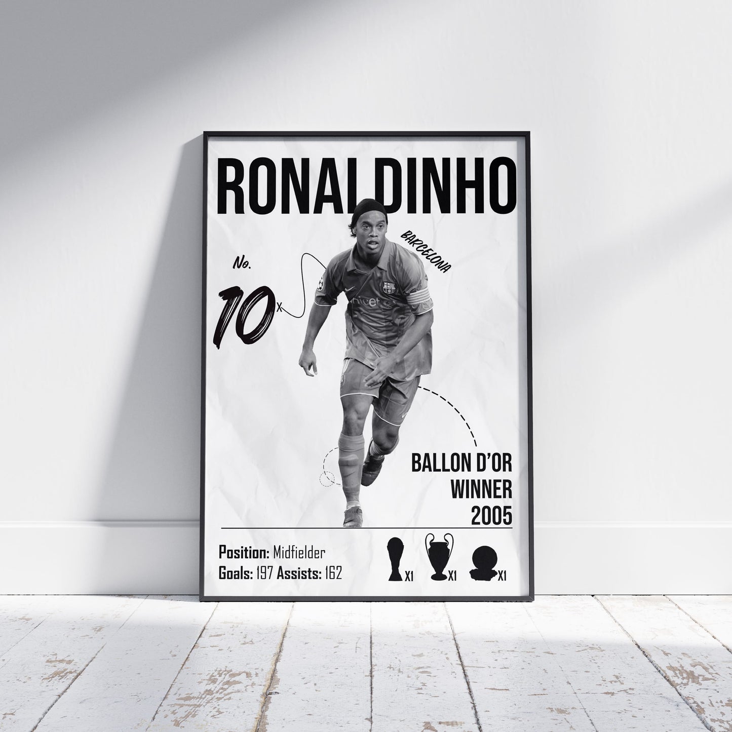 Ronaldinho Football Poster - FootballCorner