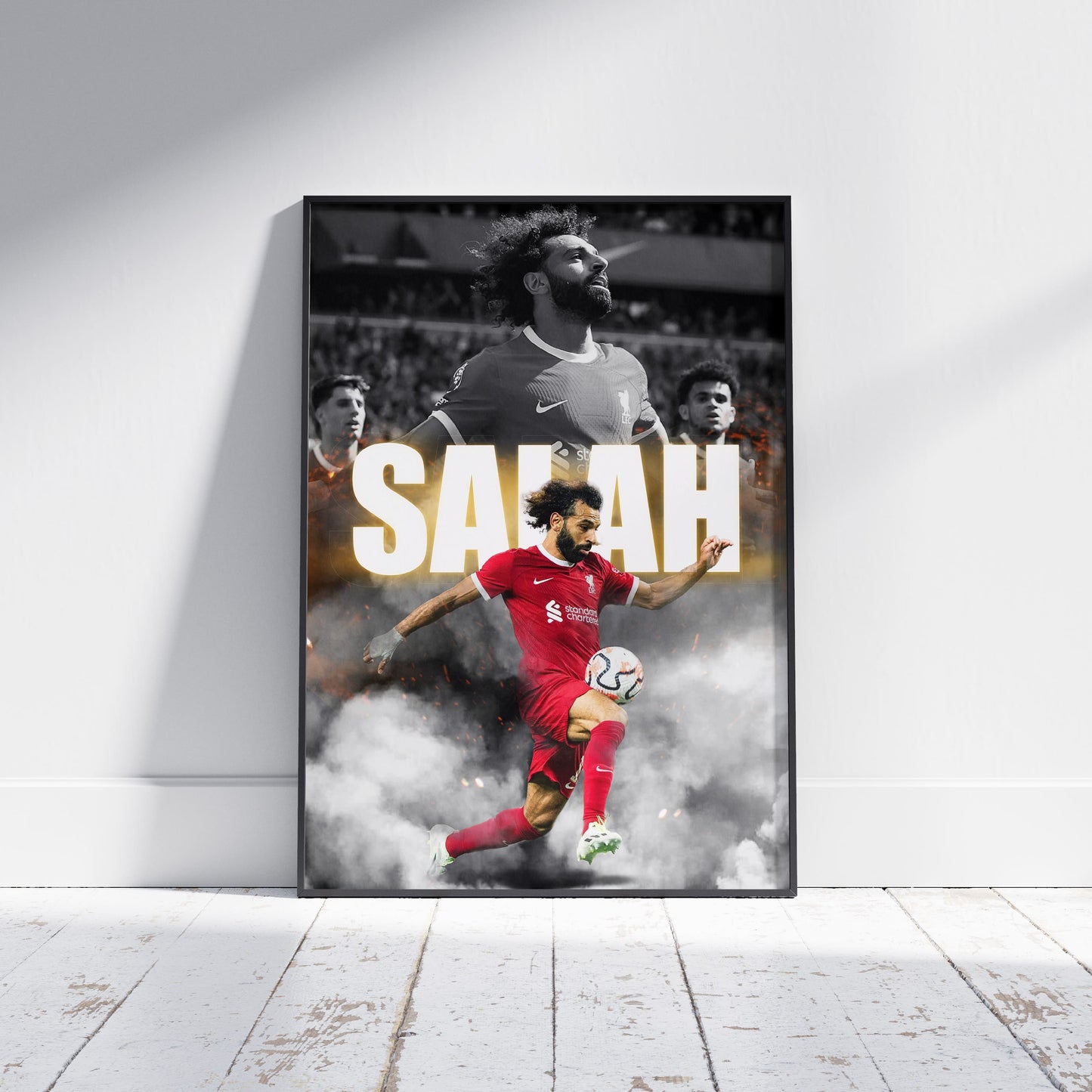 Mohamed Salah Liverpool Football Poster - FootballCorner