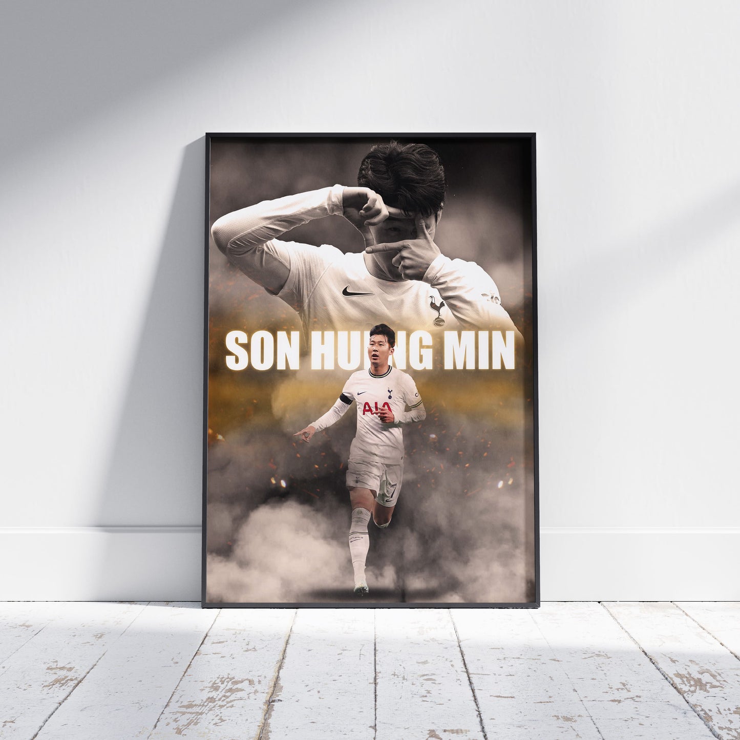 Son Heung-min Spurs Football Poster - FootballCorner