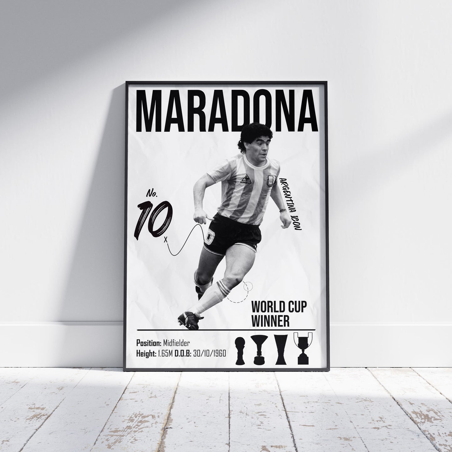 Maradona Football Poster - FootballCorner