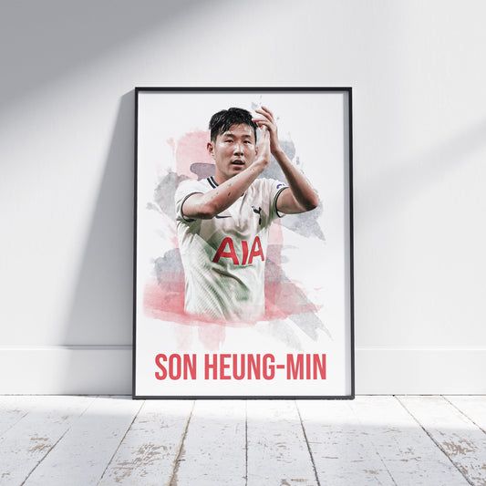Son Heung-min Tottenham Hotspur Football Poster - FootballCorner