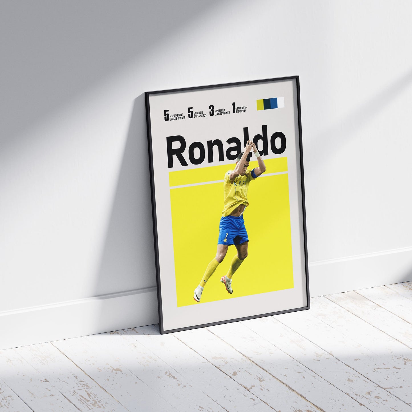 Cristiano Ronaldo Al-Nassr Football Poster - FootballCorner