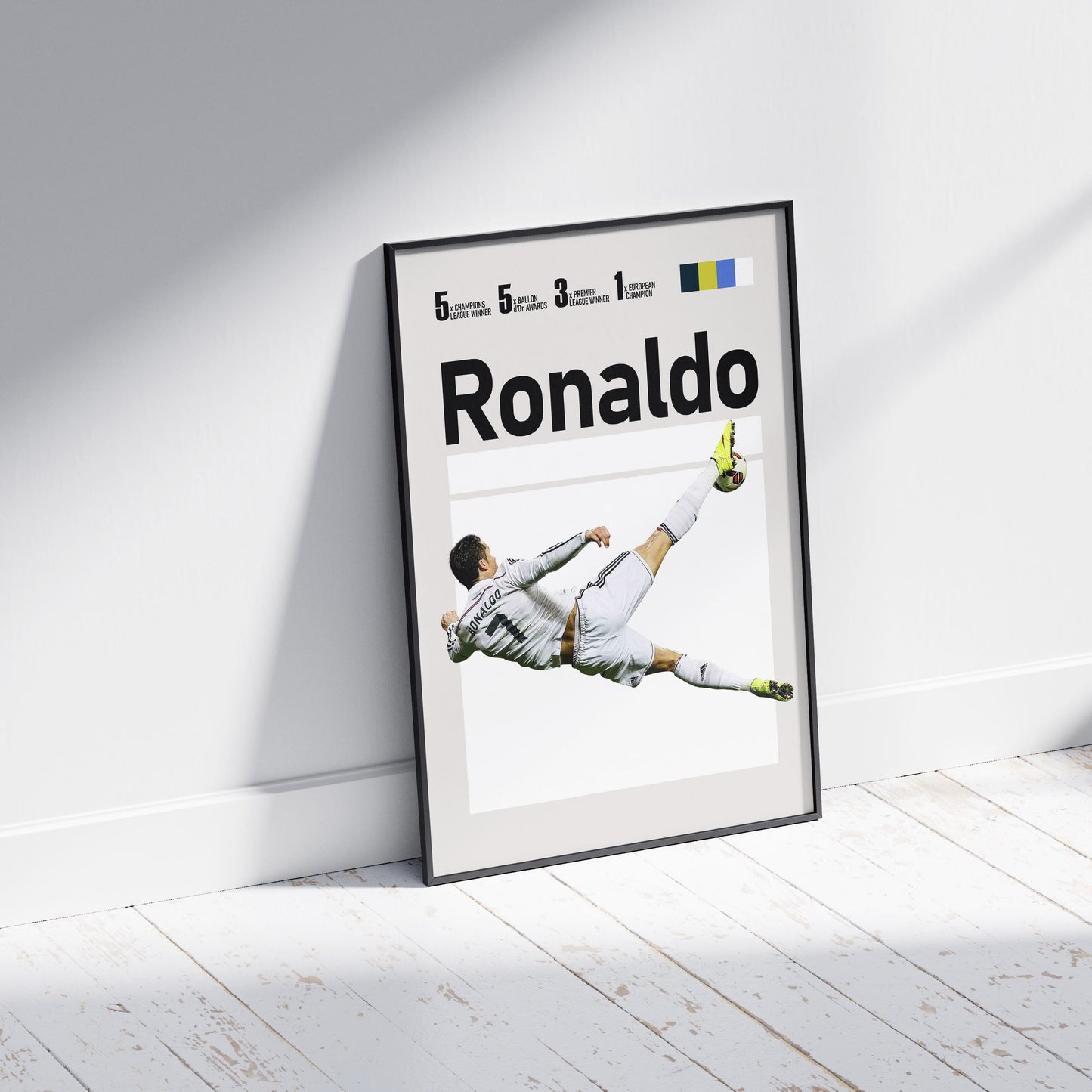 Cristiano Ronaldo Real Madrid CF Football Poster - FootballCorner