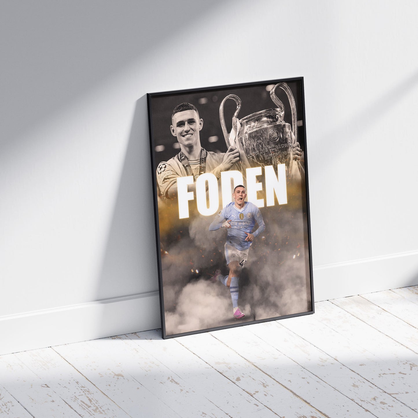 Phil Foden Football Poster - FootballCorner