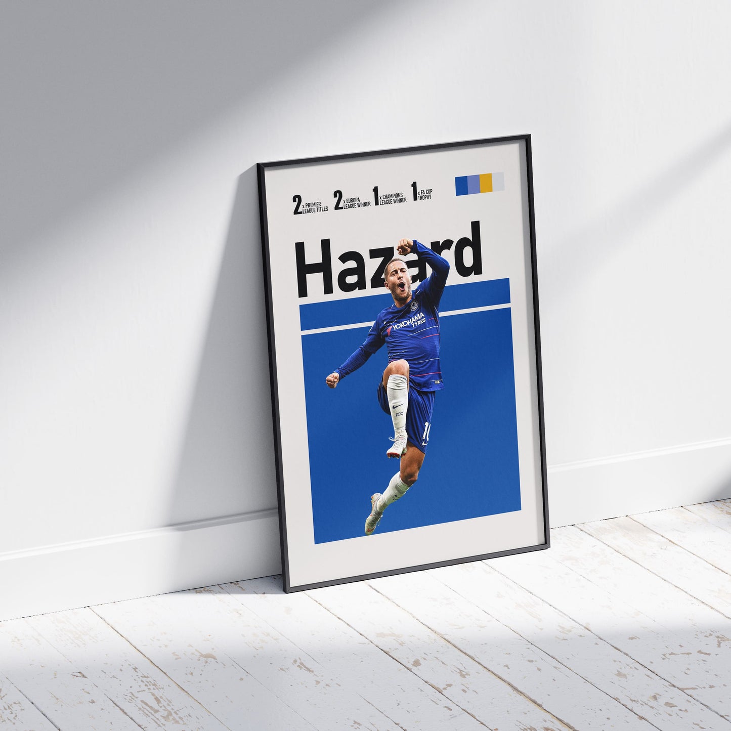 Eden Hazard Chelsea FC Football Poster - FootballCorner