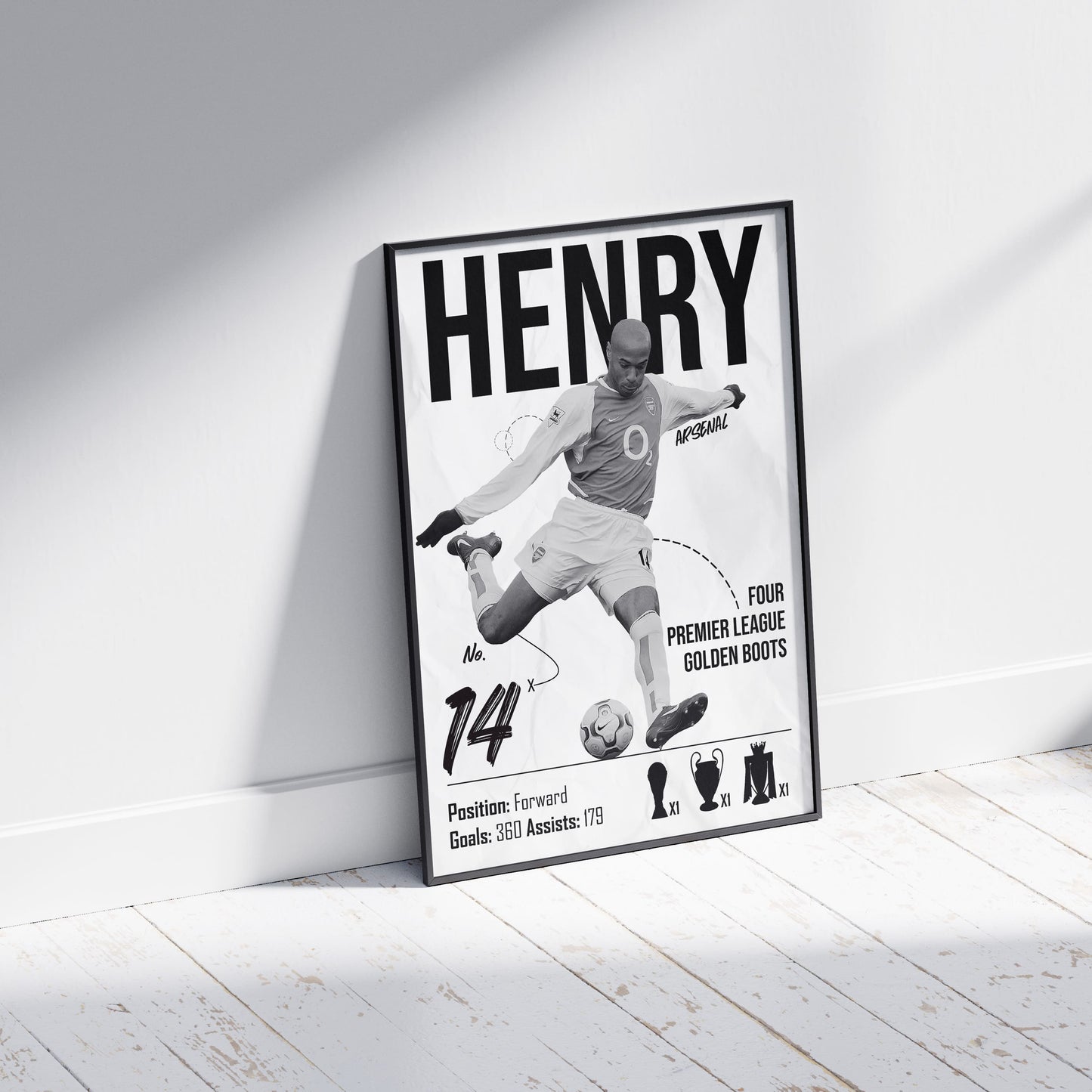 Thierry Henry Arsenal Football Poster - FootballCorner