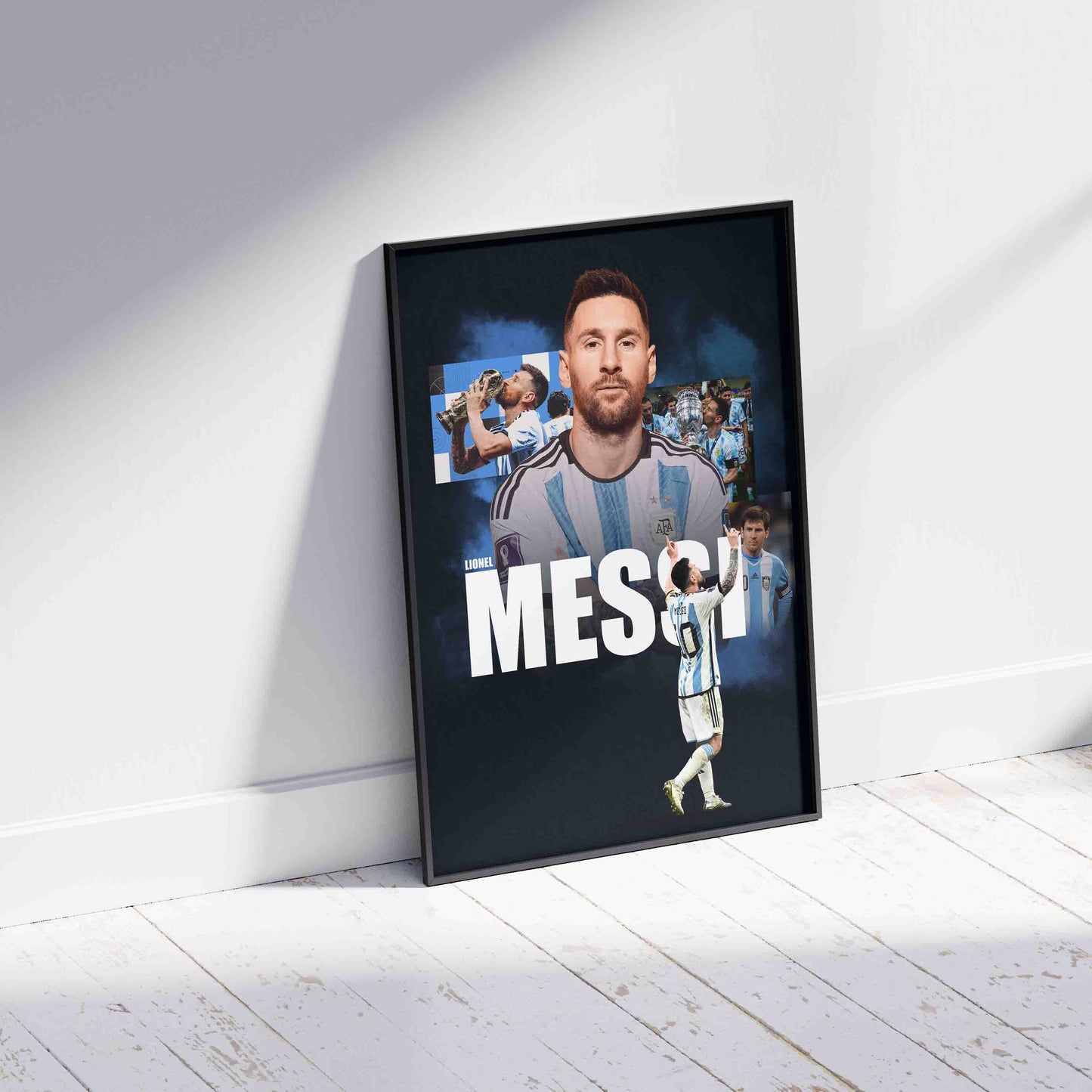 Lionel Messi Argentina Football Poster - FootballCorner