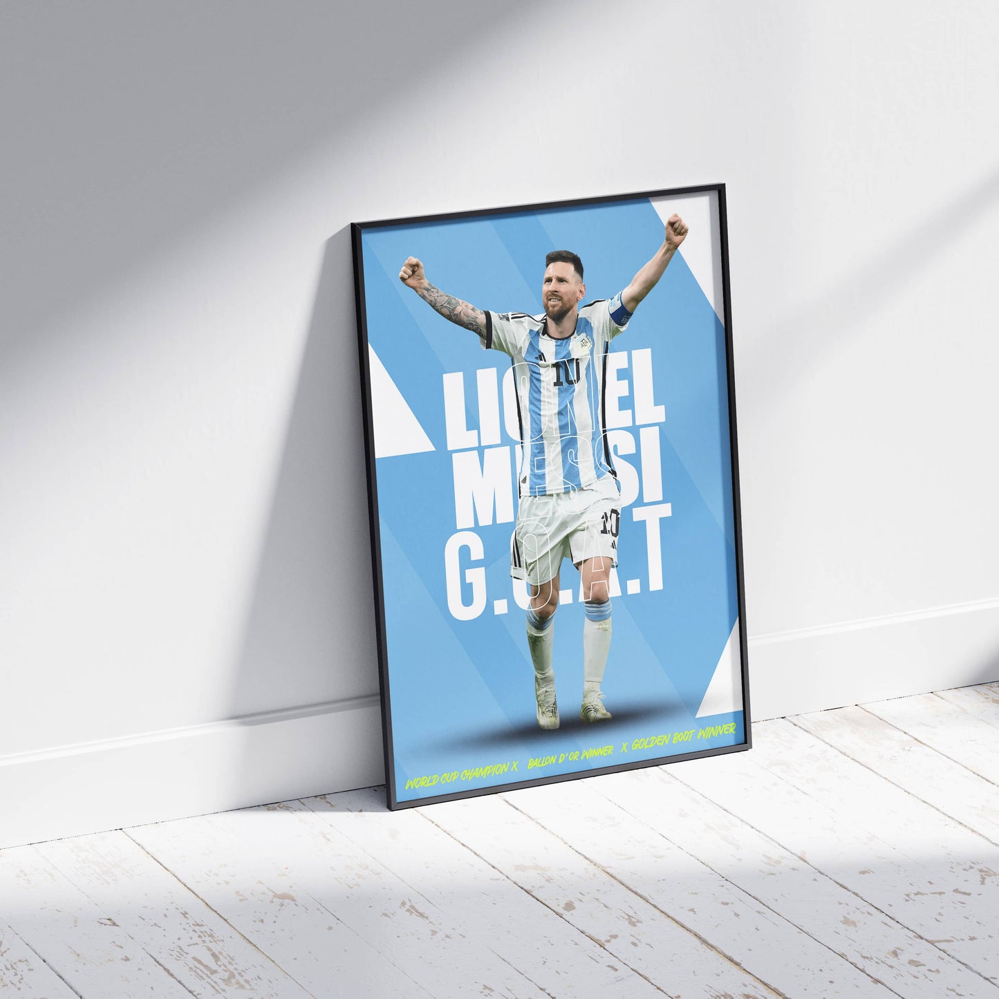 Lionel Messi World Cup Football Poster - FootballCorner