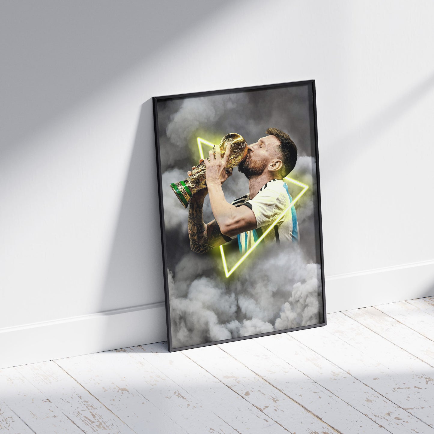 Lionel Messi World Cup Football Poster - FootballCorner