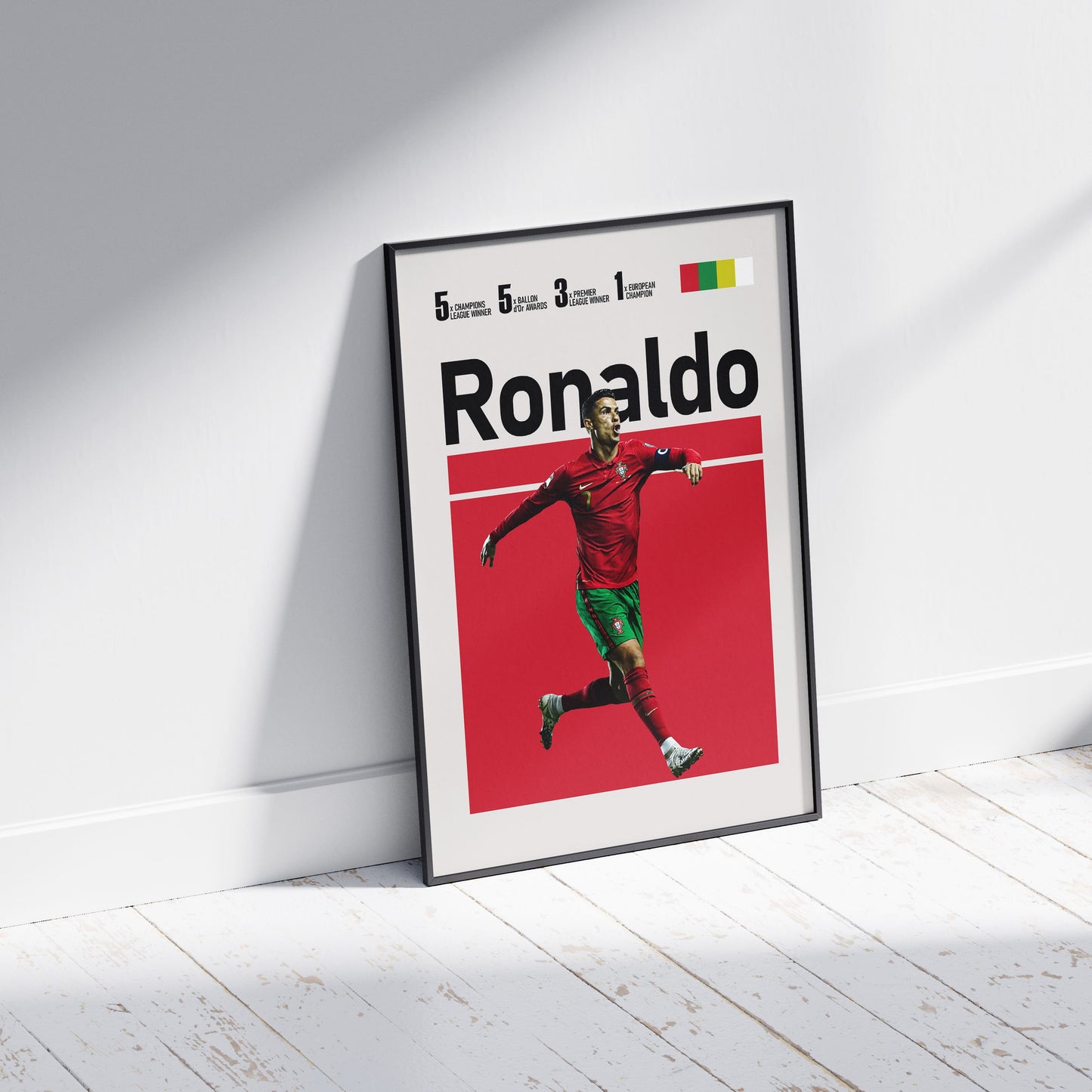 Cristiano Ronaldo Portugal Football Poster - FootballCorner