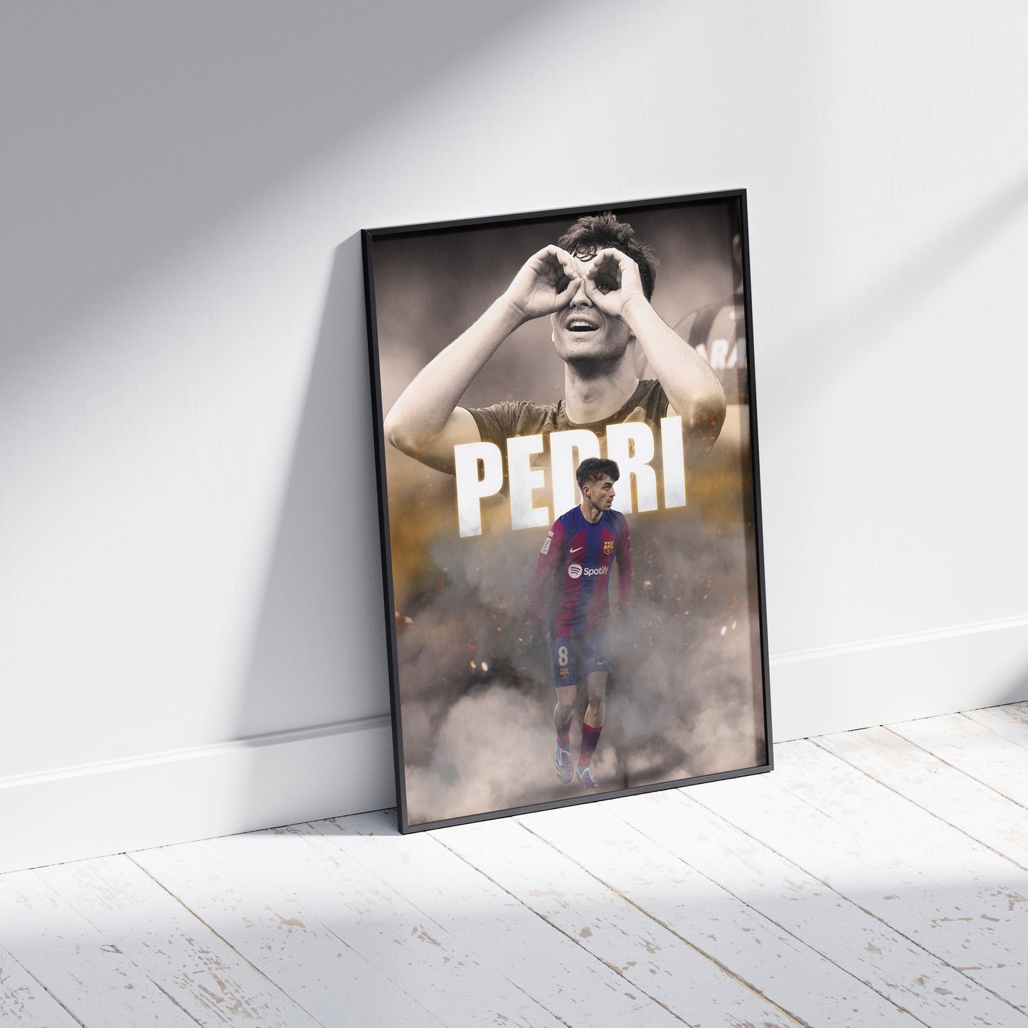 Pedri Barcelona Football Poster - FootballCorner