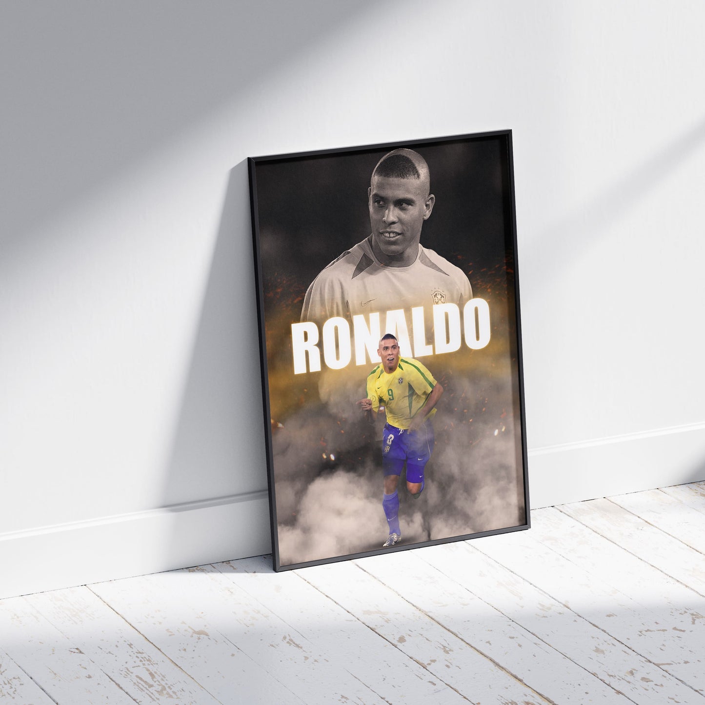 Ronaldo Brazil Football Poster - FootballCorner