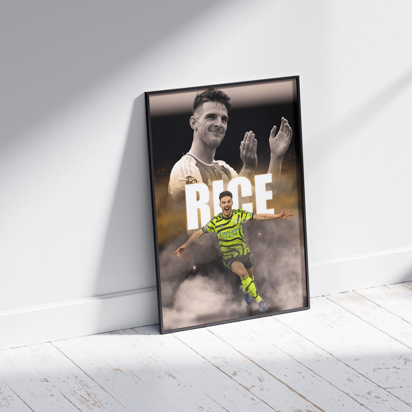 Declan Rice Arsenal Football Poster - FootballCorner