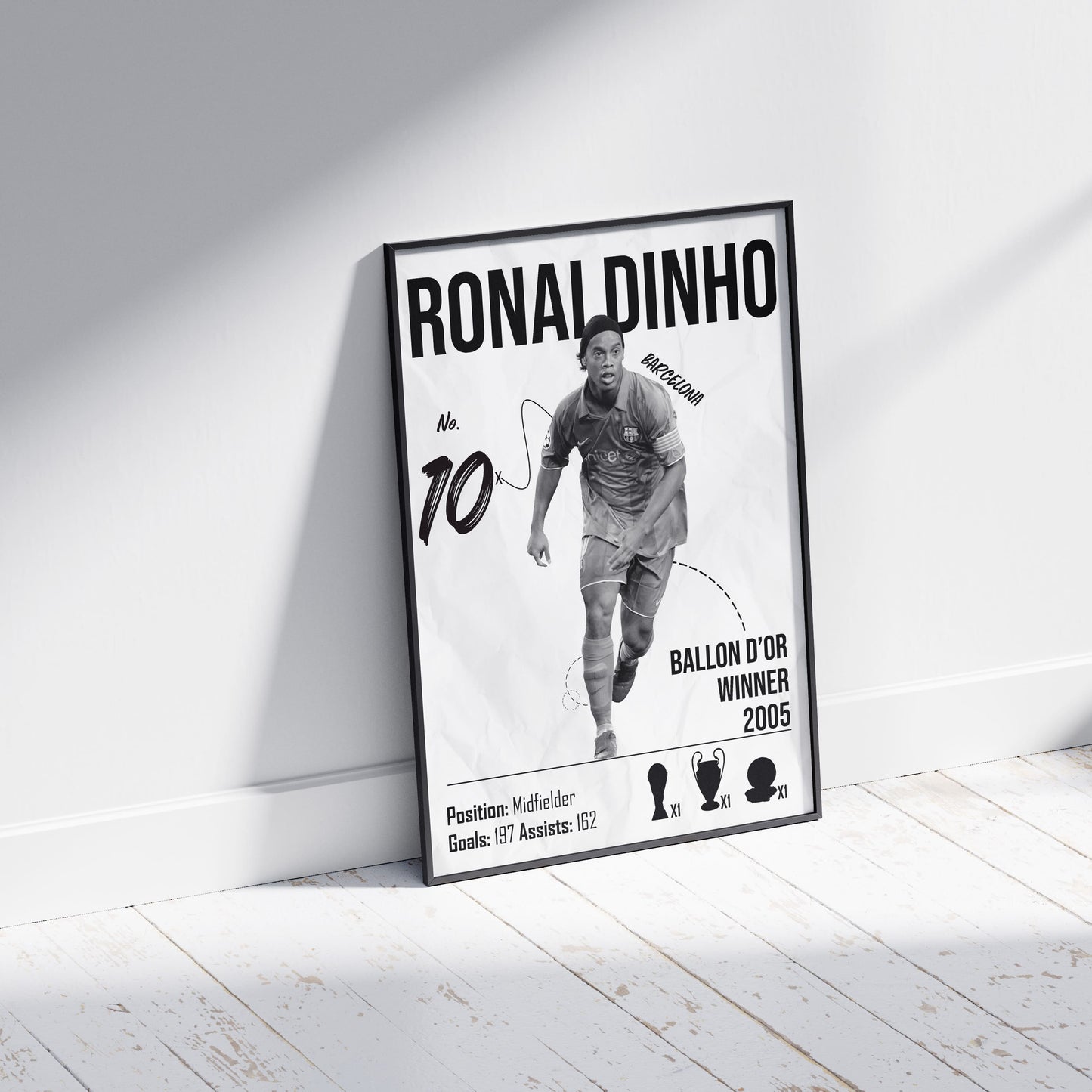 Ronaldinho Football Poster - FootballCorner